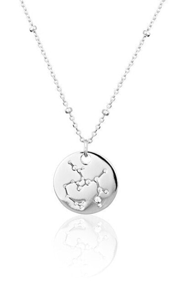 Modern silver necklace with zircons Sagittarius SVLN0327XH2BIST (chain, pendant)