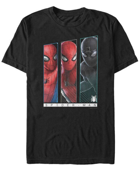 Marvel Men's Spider-Man Far From Home Spider Panels, Short Sleeve T-shirt
