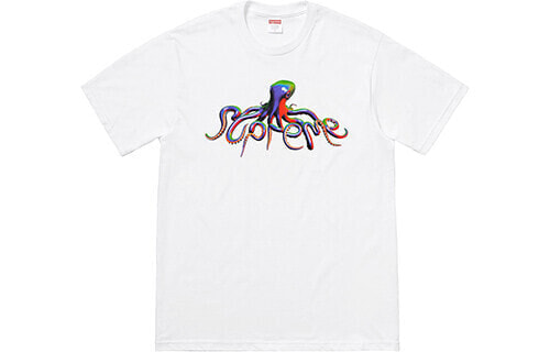 Supreme SS18 Tentacles Tee White 触手 印花短袖T恤 男女同款 白色 / Футболка Supreme SS18 Tentacles Tee White T SUP-SS18-487