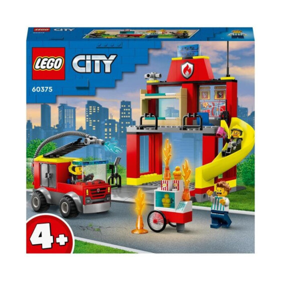 Конструктор LEGO City 60375 "Пожарная станция и Пожарная машина", 4+ года.