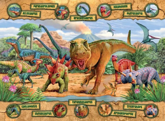 Пазл для детей Nathan Dinosaurien