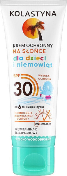 Wasserfeste Sonnenschutzcreme für Kinder SPF 30