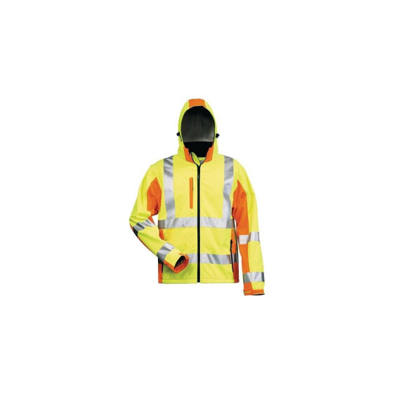 Elysee Warnschutz-Softshelljacke JIM Größe L gelb/orange