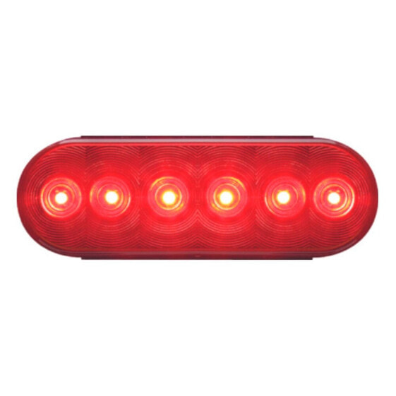 OPTRONICS STL12RBP Oval Stop 6 LED Light