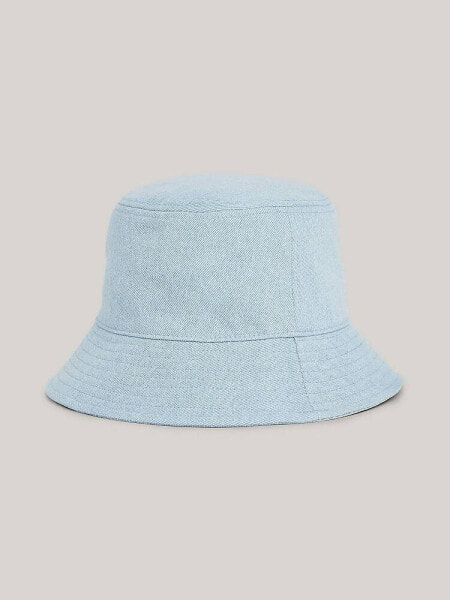 Tommy Jeans Denim Bucket Hat in Blue Grey