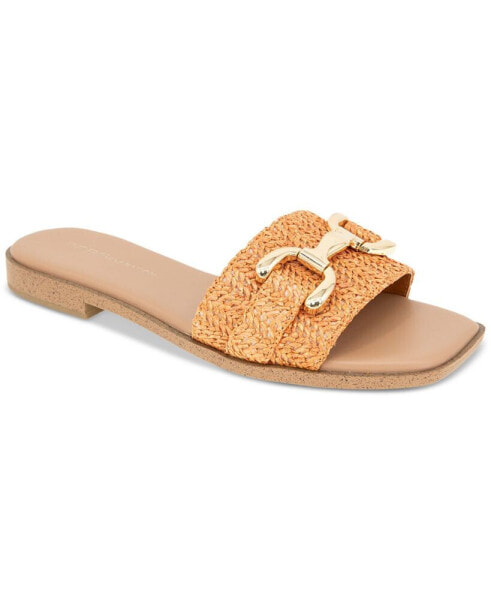 Women's Lorma Raffia Slide Flat Sandals