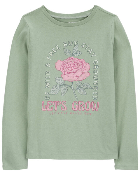 Kid Let's Grow Graphic Tee L