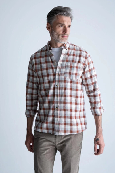 Рубашка мужская Regular Fit Flanel defacto Y4000az22wn