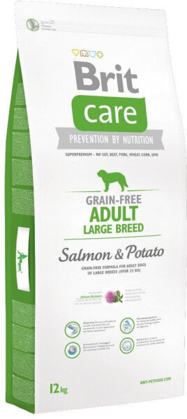 Сухой корм для животных Brit, Care Grain-free Adult Large, для взрослых, с лососем и картофелем, 12 кг