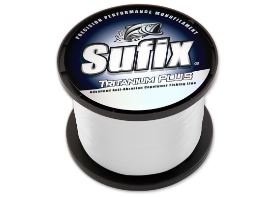 Sufix Tritanium Plus Monofilament Fishing Line, 20 Lb., 670 Yds, Clear