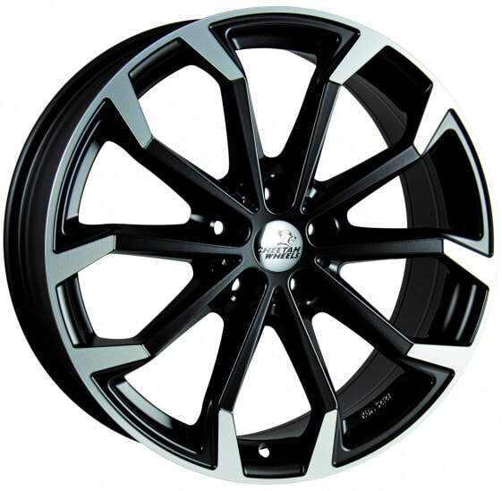 Колесный диск литой Cheetah Wheels CV.04 black matt polished 8x18 ET45 - LK5/114.3 ML70.4