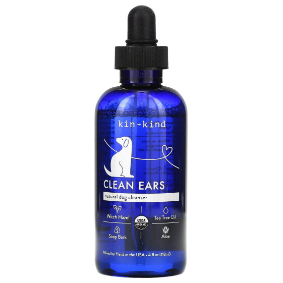 Clean Ears, Leave-In Relief for Dogs, 4 fl oz (118 ml)