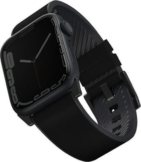 Uniq Pasek UNIQ Straden Apple Watch 4/5/6/7/SE 44/45mm Leather Hybrid Strap czarny/black