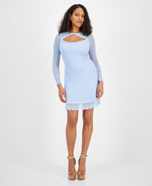 Women's Kellie Pointelle-Knit Sweater Dress