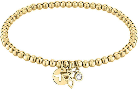 Fashion gilded beaded bracelet with pendants TJ-0011-B-17