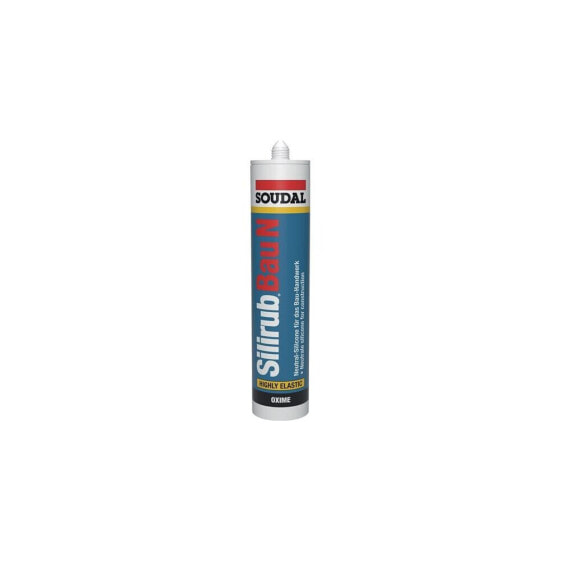 Soudal Silikondichtstoff Silirub Bau N weiß 300 ml , VE: 15