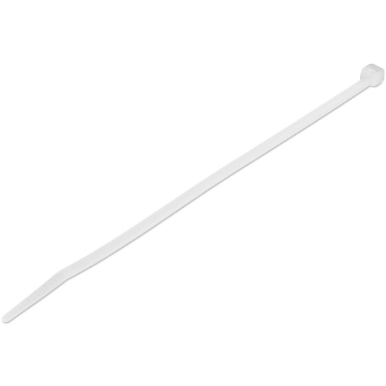 StarTech.com 8"(20cm) Cable Ties - 1/8"(4mm) wide - 2-1/8"(55mm) Bundle Diameter - 50lb(22kg) Tensile Strength - Nylon Self Locking Zip Ties w/ Curved Tip - 94V-2/UL Listed - 1000 Pack - White - Releasable cable tie - Nylon - Plastic - White - 4 cm - V2 - -40 - 85 °C