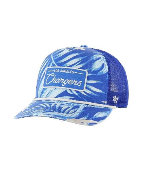 Men's Royal Los Angeles Chargers Tropicalia Hitch Trucker Adjustable Hat