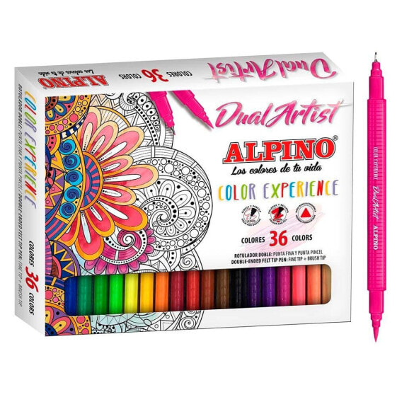 ALPINO Case 36 Markers Dual Artist Alpine