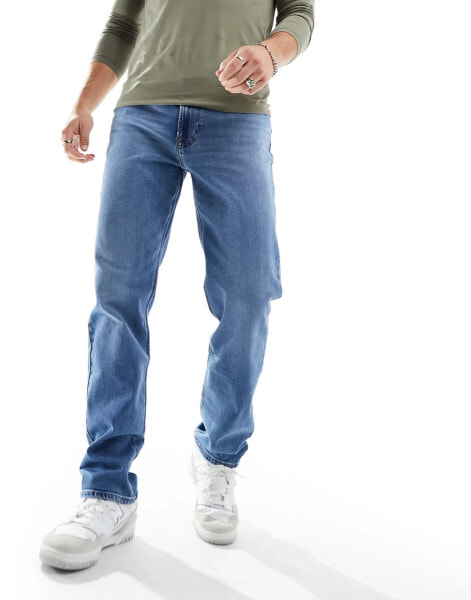 Lee relaxed straight jeans in light blue