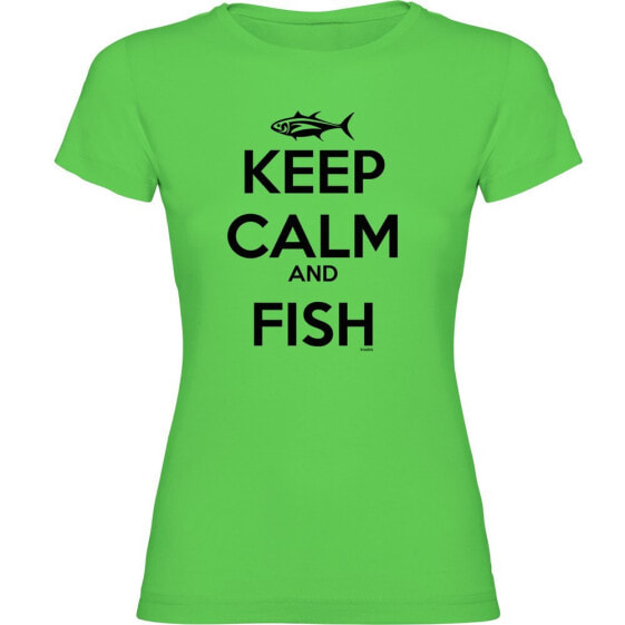 KRUSKIS Keep Calm And Fish short sleeve T-shirt