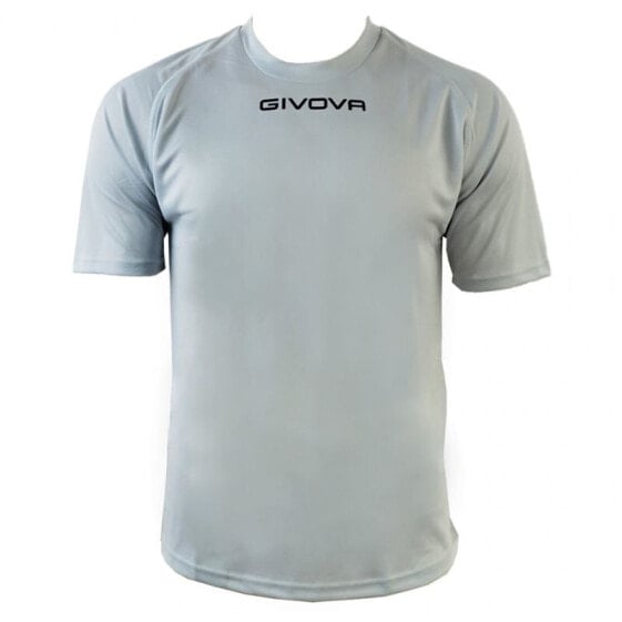 Мужская футболка спортивная серая с логотипом футбольная Givova One U MAC01-0027