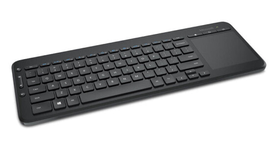 Microsoft All-in-One Media Keyboard - Full-size (100%) - Wireless - RF Wireless - QWERTZ - Black