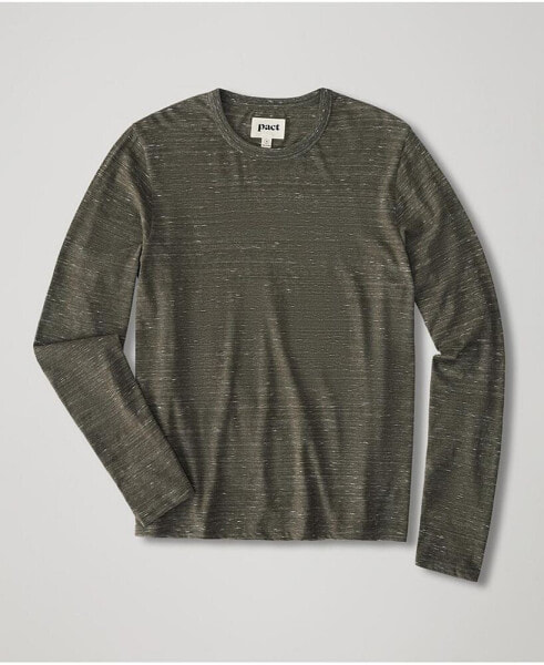 Organic Cotton The Mix Long Sleeve Crew Tee