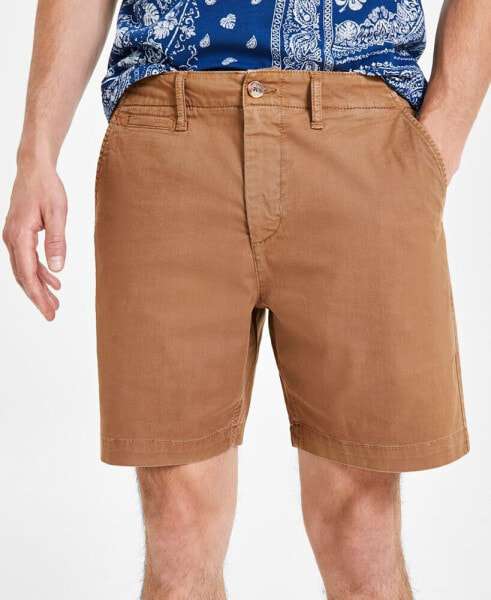 Men's Colin Flat Front 7" Chino Shorts, Created for Macy's