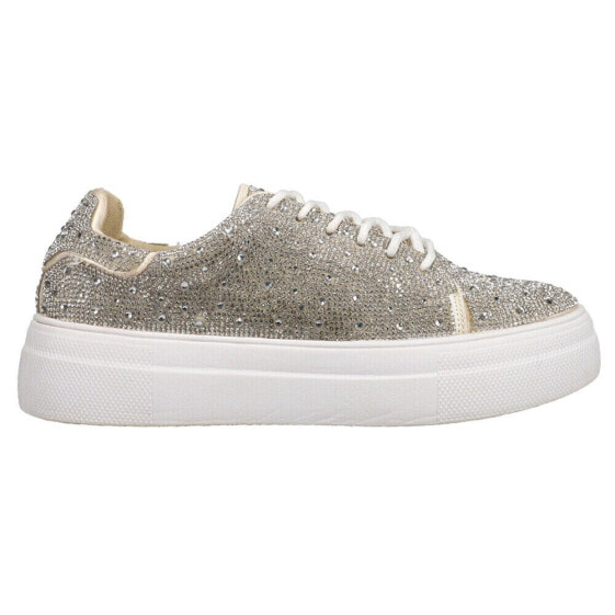 Corkys Bedazzle Rhinestone Lace Up Womens Size 6 B Sneakers Casual Shoes 81-001