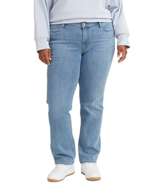 Trendy Plus Size Classic Straight Leg Jeans