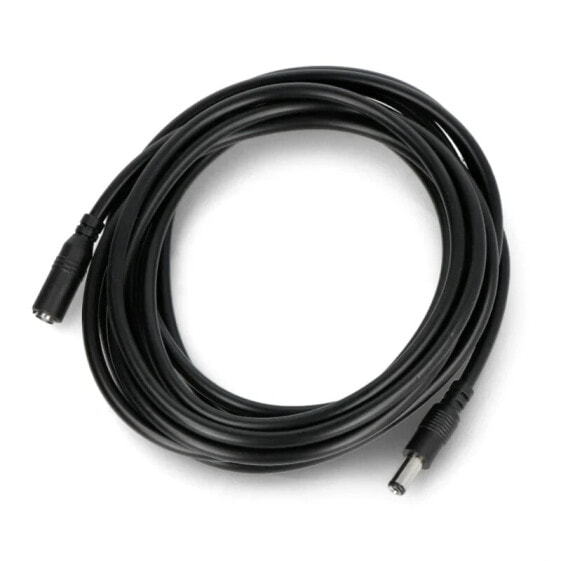 Электрический кабель удлинительный DC 5,5/2,5mm - мужской-женский - 3м - черный Goobay 71401