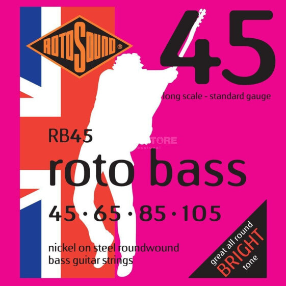 Rotosound RB45 RotoBass Nickel Bass Guit ar Strings 45-105