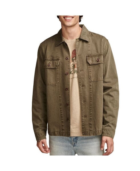 Куртка мужская Lucky Brand с рубашкой в клетку, длинные рукава