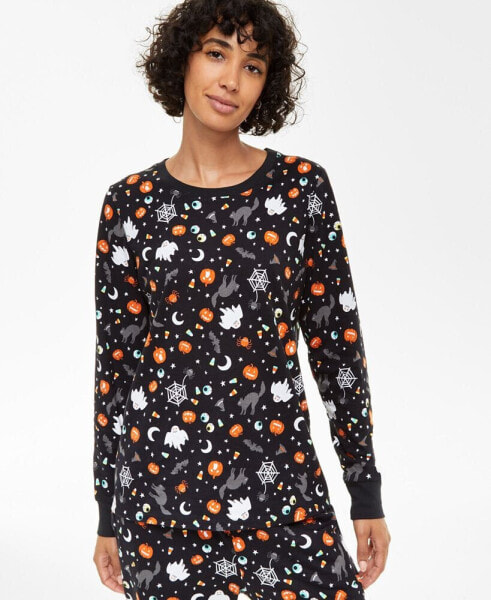 Family Pajamas Women's Spooky Mix Printed Cotton Pajamas, Created for Macy's