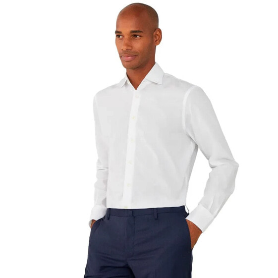 HACKETT Luxe Poplin long sleeve shirt