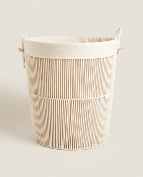 Cotton laundry basket