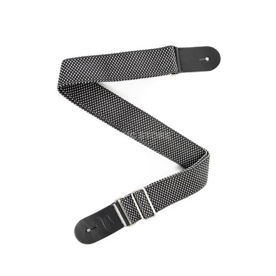 Fame TM003 Luxury Cotton Bass/Guitar Strap (Black/White)