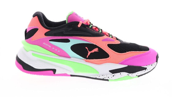 Puma RS-Fast 37540304 Womens Pink Black Synthetic Lifestyle Sneakers Shoes 7.5