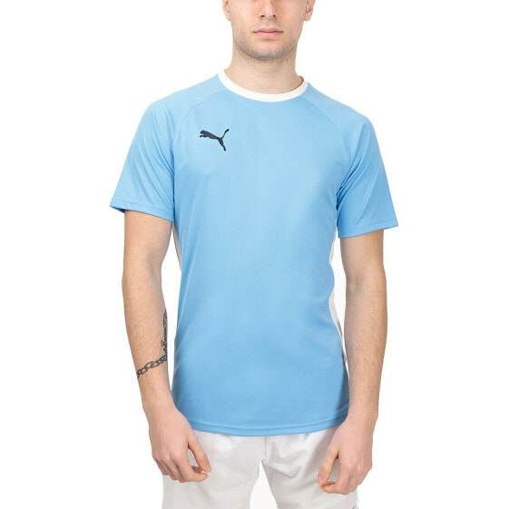 Men’s Short Sleeve T-Shirt TEAMLIGA Puma 931832 02 Padel Blue