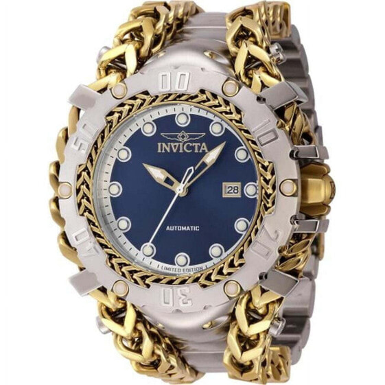 Invicta 46222 Gladiator Automatic 3 Hand Silver & Blue Men Dial Watch