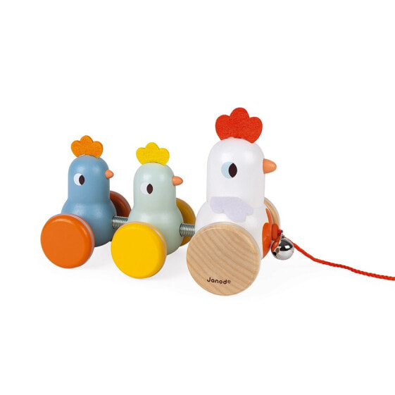 Конструктор для детей Janod Мама-курица и ее цыплятки