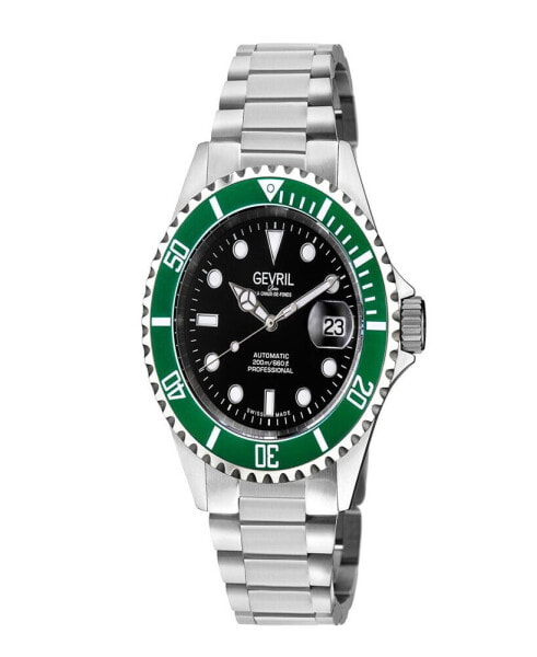 Men's Wall Street Silver-Tone Stainless Steel Watch 43mm