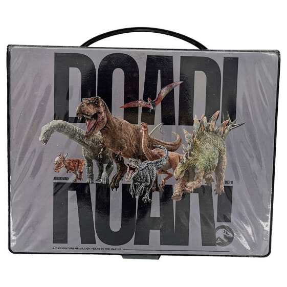 JURASSIC WORLD 44 Pieces Art Set In Box Briefcase Style