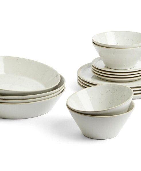 Urban Dining White 16 Piece Dinnerware Set, Service for 4