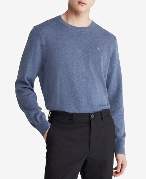 Men's Smooth Cotton Monogram Logo Sweater
