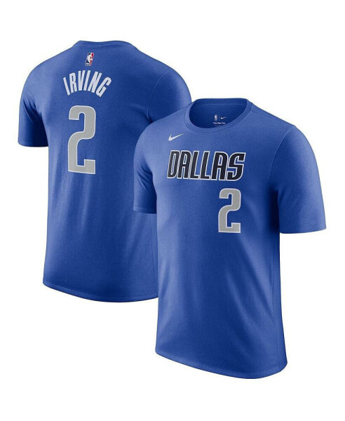 Men's Kyrie Irving Blue Dallas Mavericks Icon Name and Number T-shirt