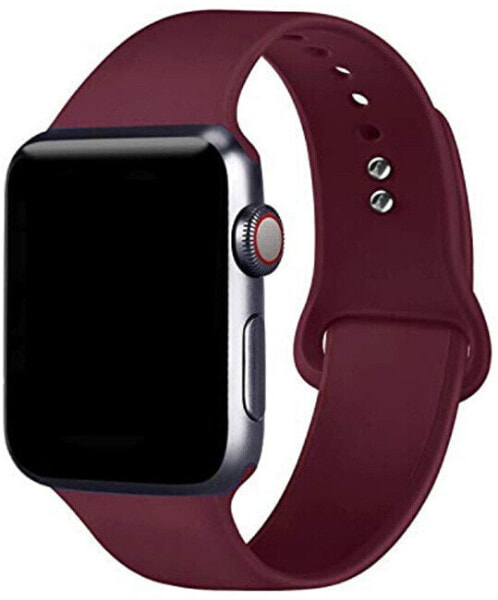 Silicone strap for Apple Watch - Wine 42/44/45 mm - S / M