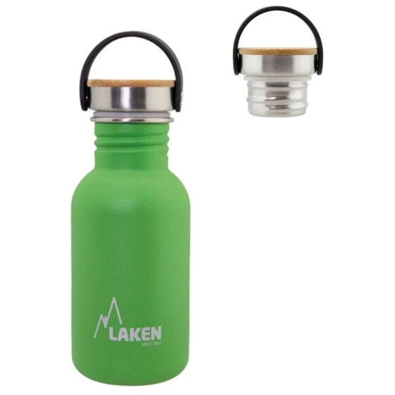 LAKEN Stainless Steel Bottle Basic Steel Bamboo