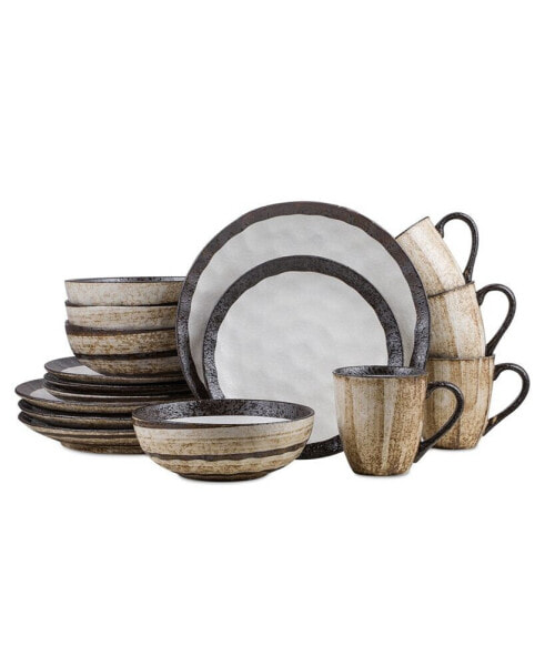 Lucy 16 Pc. Dinnerware Set, Service for 4
